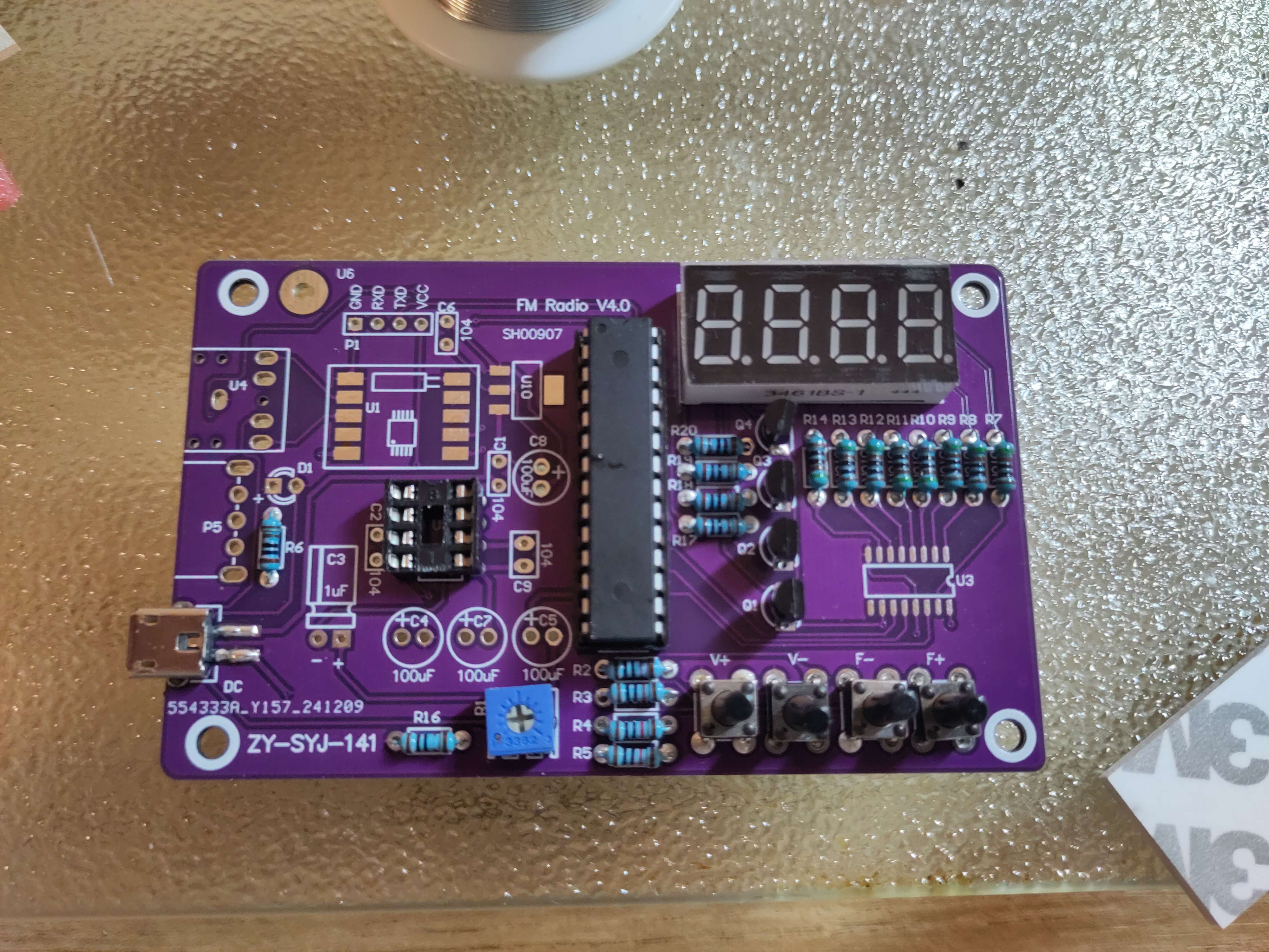 Image of my board without SMD components